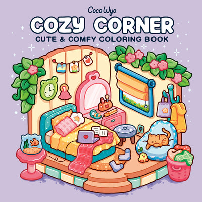 Book cover of Cozy Corner: Coloring Book for Adults and Kids by Coco Wyo