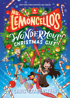 Mr. Lemoncello's Wondermous Christmas Gift by Chris Grabenstein book cover