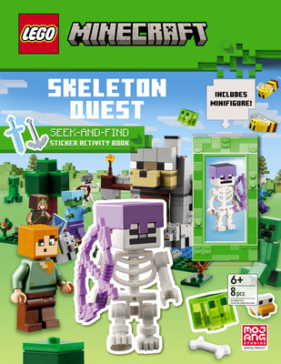 Book cover of Skeleton Quest (Lego Minecraft): A Seek & Find Sticker Activity Book by Random House
