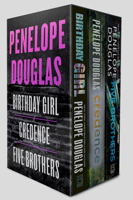 Penelope Douglas 3-Book Boxed Set: Birthday Girl, Credence, and Five Brothers by Penelope Douglas book cover