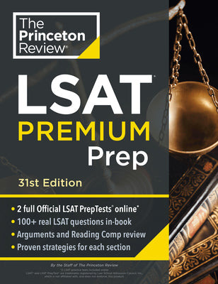Princeton Review LSAT Premium Prep, 31st Edition: 2 Official LSAT Preptests + Real LSAT Drills + Review for the New Exam by The Princeton Review book cover