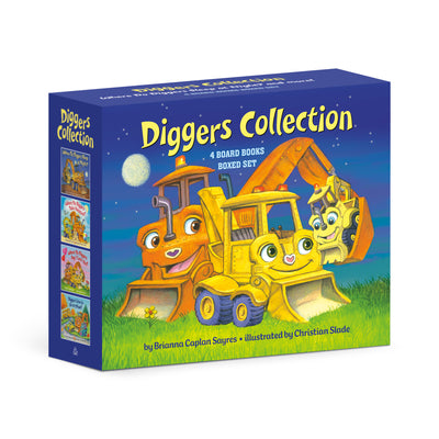 Diggers Collection 4-Book Boxed Set: Where Do Diggers Sleep at Night?; Where Do Diggers Say I Love You?; Where Do Diggers Take Vacation?; And Diggers by Brianna Caplan Sayres book cover