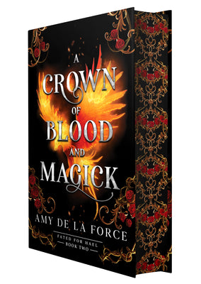 A Crown of Blood and Magick: Follow Up to the Addictive Slow-Burn Romantasy a Kiss of Hammer and Flame by Amy de la Force book cover