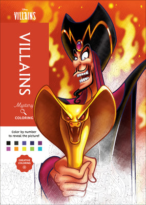 Book cover of Disney Mystery Coloring: Disney Villains: A Color by Number Book by Disney