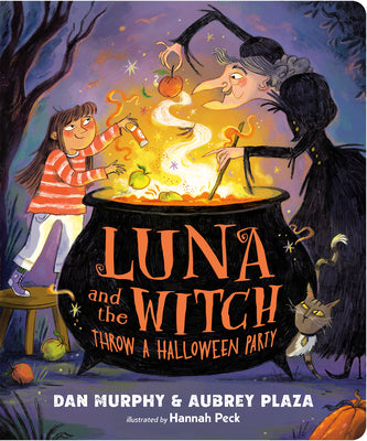 Luna and the Witch Throw a Halloween Party by Aubrey Plaza book cover