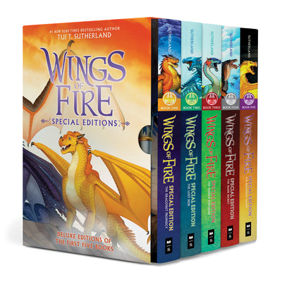 Book cover of Wings of Fire #1-5 Special Edition Box Set by Sutherland, Tui T.