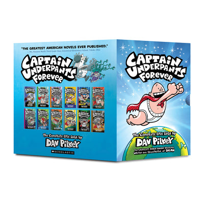 Captain Underpants Forever (Captain Underpants #1-12 Full-Color Boxed Set): From the Creator of Dog Man by Dav Pilkey book cover