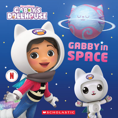 Gabby's Dollhouse: Gabby in Space (Storybook with Sparkly Cover) by Bobowicz, Pamela book cover
