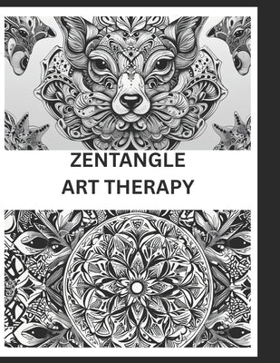 Zentangle the art therapy 80 pages by Santhiya Jayakumar book cover