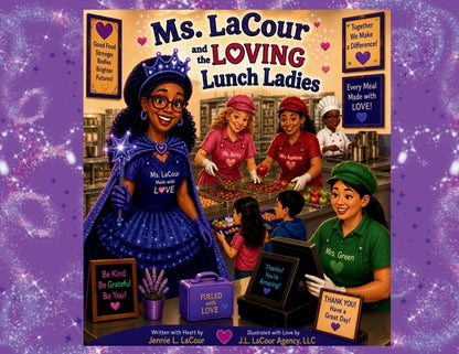 Ms. LaCour and The LOVING Lunch Ladies by Jennie L. Lacour book cover