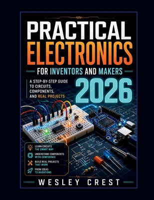 Practical Electronics for Inventors and Makers 2026: A Step-by-Step Guide to Circuits, Components, and Real Projects by Wesley Crest book cover