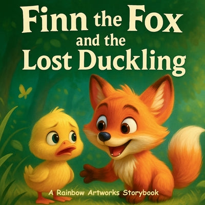 Book cover of Finn the Fox and the Lost Duckling: A Children's Book About Friendship and Helping Others by Artworks, Rainbow