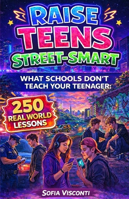 Raise Teens Street-Smart - What Schools Don't Teach Your Teenager: 250 Real World Lessons to Build Confident, Resilient Teens with the Life Skills and by Sofia Visconti book cover