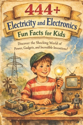 Book cover of 444+ Electricity and Electronics Fun Facts for Kids: Discover the Shocking World of Power, Gadgets, and Incredible Inventions!: A Family-Friendly triv by Hadi, Rabea