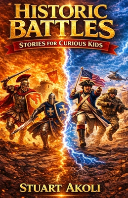 Book cover of Historic Battles Stories for Curious Kids: Discover the Heroes and Strategies Behind Epic Wars by Akoli, Stuart