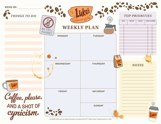 Book cover of Gilmore Girls Weekly Planner Notepad by Insight Editions