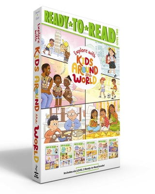 Explore with Kids Around the World (Boxed Set): School's in Session; Game On!; What's Cooking?; The World's Wonders; Getting All Dressed Up!; Celebrat by Various book cover