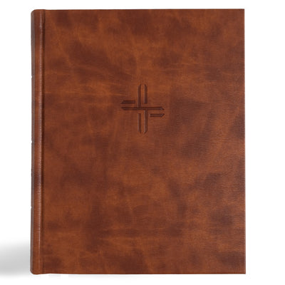 Book cover of CSB Notetaking Bible, Expanded Reference Edition, Brown Leathertouch Over Board by Csb Bibles by Holman