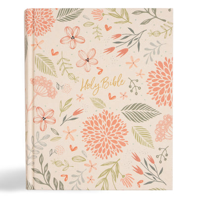 Book cover of CSB Notetaking Bible, Expanded Reference Edition, Floral Cloth Over Board by Csb Bibles by Holman