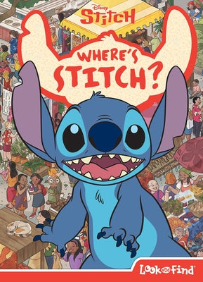 Book cover of Disney: Where's Stitch? Look and Find by Pi Kids