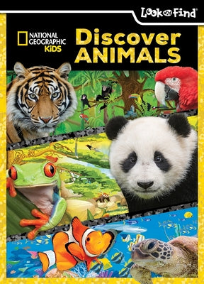 National Geographic Kids: Discover Animals Look and Find by Pi Kids book cover