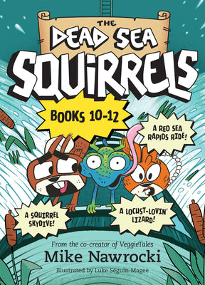 Book cover of The Dead Sea Squirrels Set Books 10--12: Risky River Rescue / A Twisty-Turny Journey / Babbleland Breakout by Nawrocki, Mike