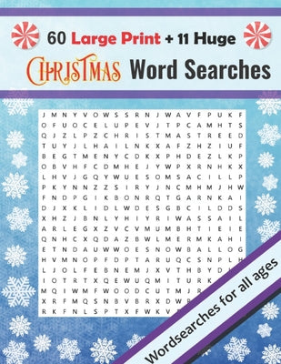 Christmas Word Searches: Large Print + Huge Christmas Themed Crosswords, Fun For All Ages