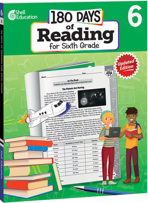 Book cover of 180 Days(tm) Reading for Sixth Grade, 2nd Edition: Practice, Assess, Diagnose by Rhatigan, Joe
