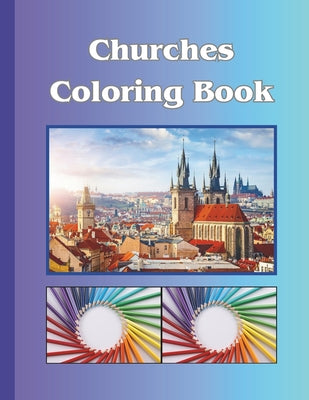 Book cover of CHURCHES Coloring Book by Cofre, Art