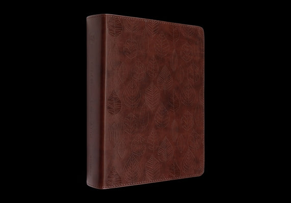 Book cover of ESV Single Column Journaling Bible (Trutone, Chestnut, Leaves Design) by Esv Bibles