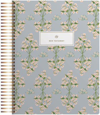Book cover of ESV Spiral-Bound Journaling Bible, New Testament (Hardcover, Cover Artwork by Lulie Wallace) by Wallace, Lulie