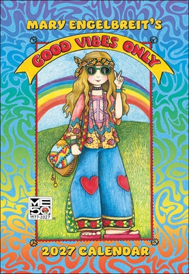 Book cover of Mary Engelbreit's Good Vibes Only 2027 Monthly Pocket Planner Calendar by Engelbreit, Mary