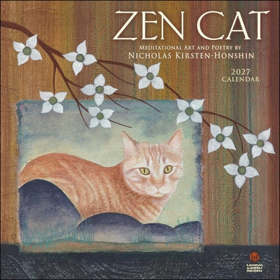 Book cover of Zen Cat 2027 Wall Calendar: Meditational Art and Poetry by Nicholas, Kirsten-Honshin