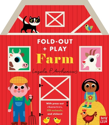 Fold-Out + Play: Farm: Build Your Own 3D Farm with Interactive Play Pieces and Stickers by Ingela P. Arrhenius book cover