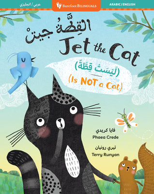 Book cover of Jet the Cat (Is Not a Cat) (Bilingual Arabic & English) by Crede, Phaea