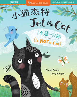 Book cover of Jet the Cat (Is Not a Cat) (Bilingual Chinese & English) by Crede, Phaea