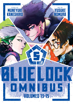 Blue Lock Omnibus 5 (Vol. 13-15) by Muneyuki Kaneshiro book cover
