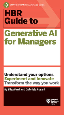 Book cover of HBR Guide to Generative AI for Managers by Farri, Elisa