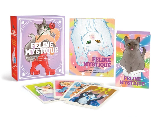 Book cover of Feline Mystique: A Cat Lover's Deck and Guidebook by Sodini, Jennifer