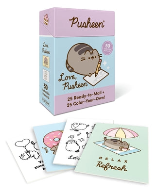 Love, Pusheen: 50 Collectible Postcards (25 Ready-To-Mail + 25 Color-Your-Own!) product image