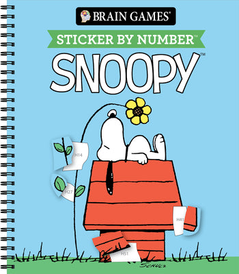 Brain Games - Sticker by Number: Snoopy (Officially Licensed Peanuts Product) by Publications International Ltd book cover