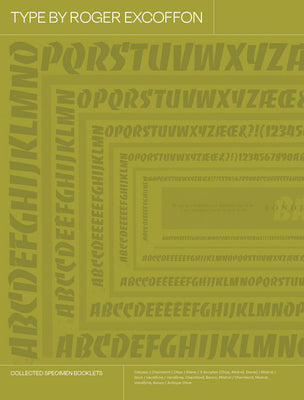 Book cover of Type by Roger Excoffon: Collected Specimen Booklets by Excoffon, Roger