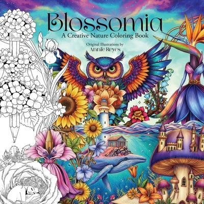 Blossomia. A Creative Nature Coloring. Regular Edition by Reyes, Annie book cover
